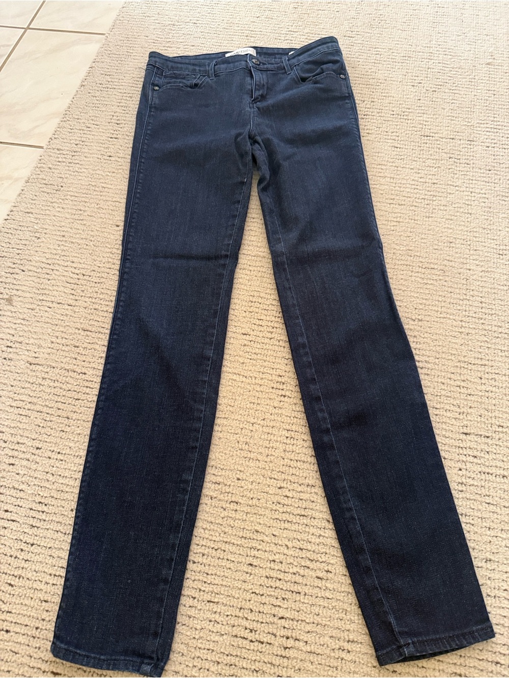 Classic Dark Wash Women's Jeans - Navy Blue